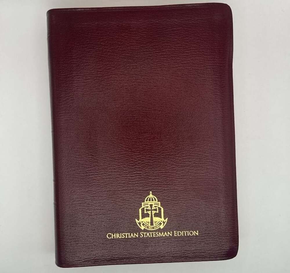 New Geneva Study Bible Christian Statesman Edition Genuine Leather Coral Ridge